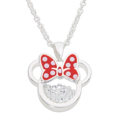 Hello Kitty Womens April Birthstone Necklace - Clear