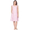 Casual Nights Women's Zipper Front House Dress Sleeveless Seersucker Housecoat Duster Lounger - 2 of 4