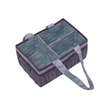 Bacati - Clouds in the City Mint/Gray  Nursery Storage Caddy