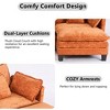 3-Seat U-Shaped Modern Cloud Couch - Chenille Modular Sectional with Deep Seat, 2 Ottoman & 4 Pillows for Home/Apartment Spaces - 4 of 4