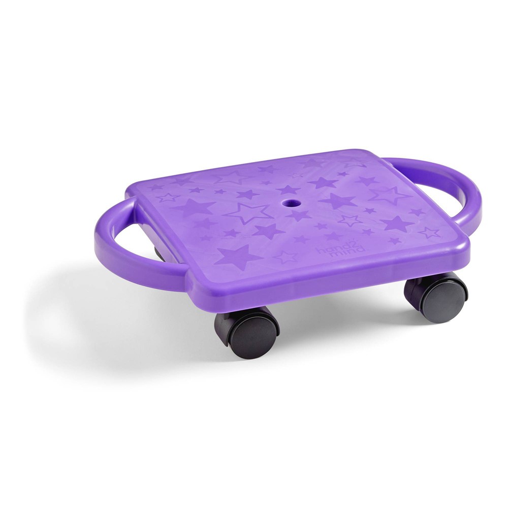 Photos - Pedal Car hand2mind Indoor Scooter Board - Purple: Pedal and Push Riding Toy, 175 lb Capacity, Physical Fitness, Plastic
