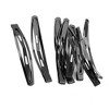 Unique Bargains Women's Metal DIY Hairstyle Barrette Snap Hair Clip Black 5 Pcs - 4 of 4