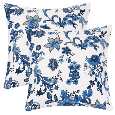 Unique Bargains Home Sofa Zippered Decorative Throw Pillow Covers 2 Pcs