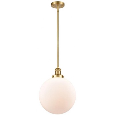 Beacon - 1 Light Stem Hung Mini Pendant In Industrial Style-15 Inches Tall and 12 Inches Wide