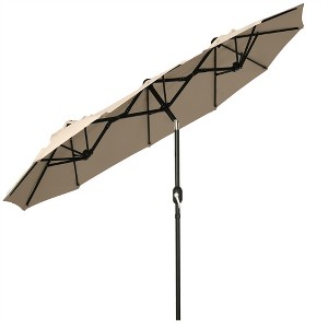 XINGHANZHENXUAN Double-Sided Patio Umbrella, Large Outdoor Market Umbrella for Garden, Pool & Deck - 1 of 4