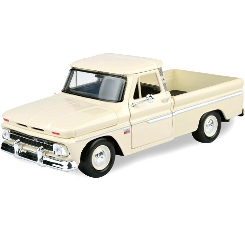 1966 Chevrolet C10 Fleetside Pickup Truck Cream 1/24 Diecast Model Car by  Motormax