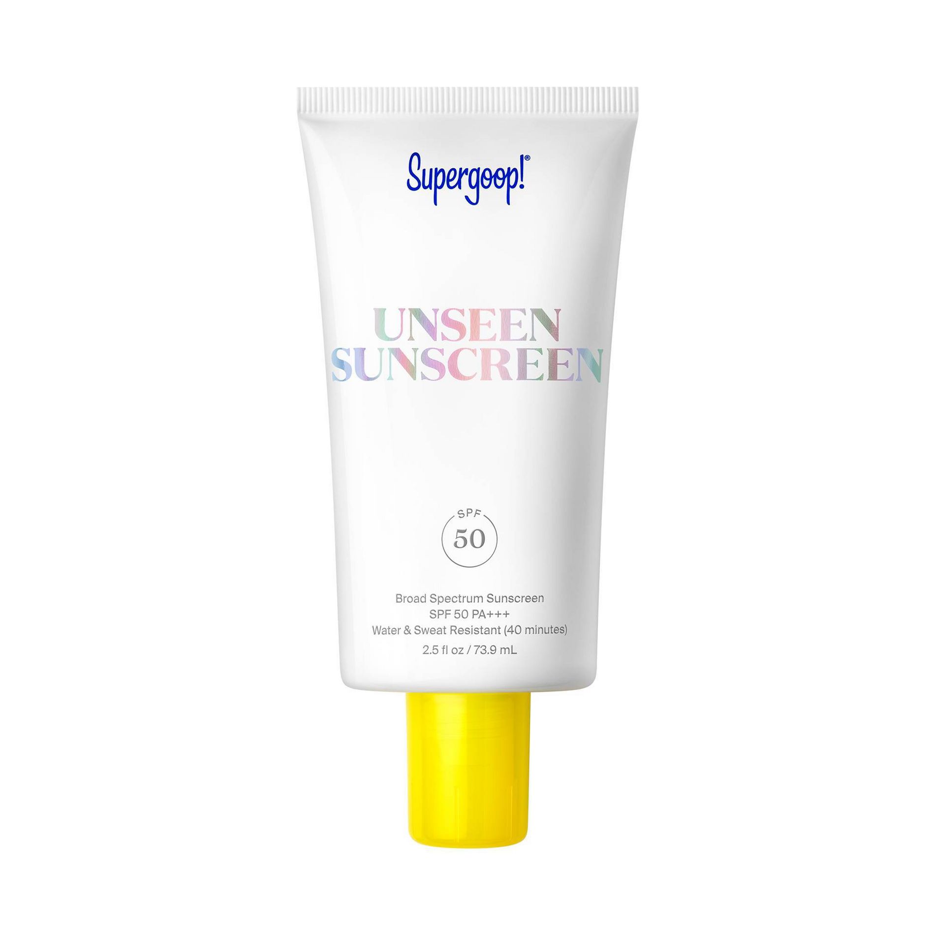 Supergoop! Unseen Clear & Invisible Face Sunscreen - SPF 50 Jumbo - 2.5 oz - Beauty Studio
