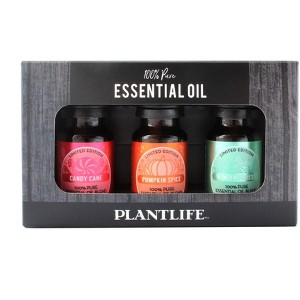 Plantlife Holiday Blends 3-Pack Aromatherapy Essential Oil Set – 100% Pure, Therapeutic Grade, No Additives or Fillers, 10 ml - 1 of 1