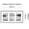 Americanflat 8x16 Collage Picture Frame in Driftwood - Display Three 4x6 Inch Photos with Mat And 8x16 Without Mat - Family Collage Picture Frame - 2 of 4
