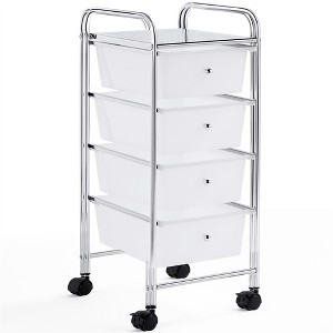 Yaheetech Drawers Rolling Storage Cart Metal Frame Plastic Drawers for Office/Home/Study - 1 of 4