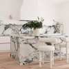 TOV Furniture Carmel Velvet Counter Stool in Cream - 2 of 4