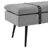 New Pacific Direct Zuney Fabric Bench - 2 of 4