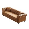 SKRAN Chesterfield Sofa with Rolled Arms 3 Seater with Button Design and for Apartment,Living Room - 2 of 4