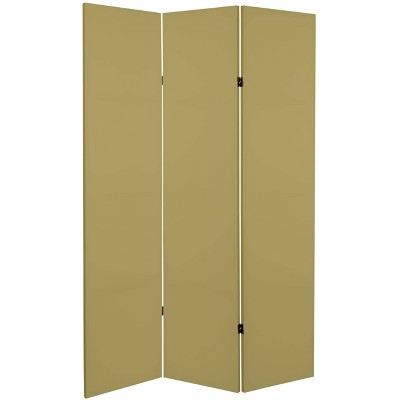 6 Double Sided Burl Wood Pattern Canvas Room Divider Brown - Oriental  Furniture : Target