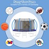 12/14FT Outdoor Trampoline with Enclosure, Recreational Trampolines with Ladder & Safety Net for Kids & Adults - ModernLuxe - 4 of 4