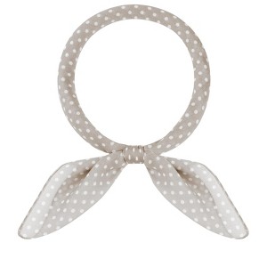 INSPIRE CHIC Women Polka Dots Cotton Linen Retro Solid Color Plain Square Neck Scarves 1Pc - 1 of 4