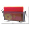 deflecto Unbreakable DocuPocket Wall File, Legal Size, 17.5" x 3" x 6.5", Smoke - 3 of 4