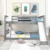 NicBex Bunk Bed with Convertible Slide,Wood Bunk Beds with Ladder and Guardrail,Bunk Bed Frame for Kids,Box Spring Not Required - 2 of 4