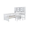 NicBex Twin Size Multifunctional Wood Platform Bed Frame with Practical Storage Bookshelf,Built-in Desk and Matching Chair for Kids/Boys/Girls - 4 of 4