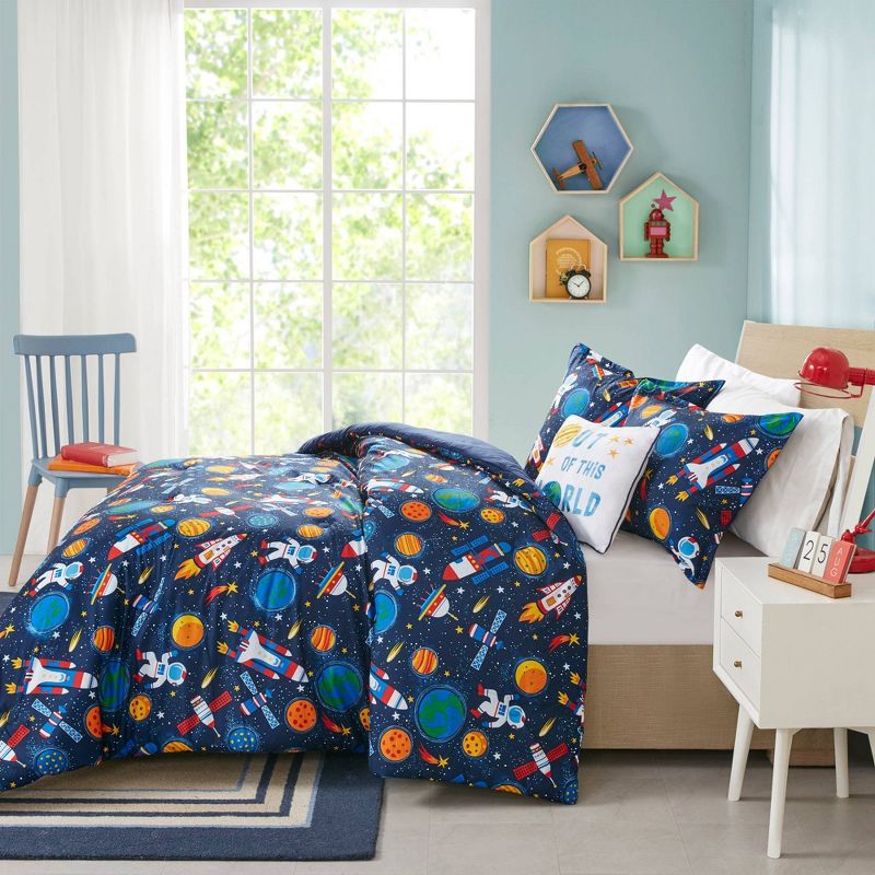 Bryson Ultra Soft Galaxy Outer Space Print Kids' Comforter Set - Mi Zone, 3 of 10