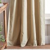 95"x50" Martha Stewart 2pk Lido Linen 95" Back Tab Lined Curtain Panels - 3 of 4