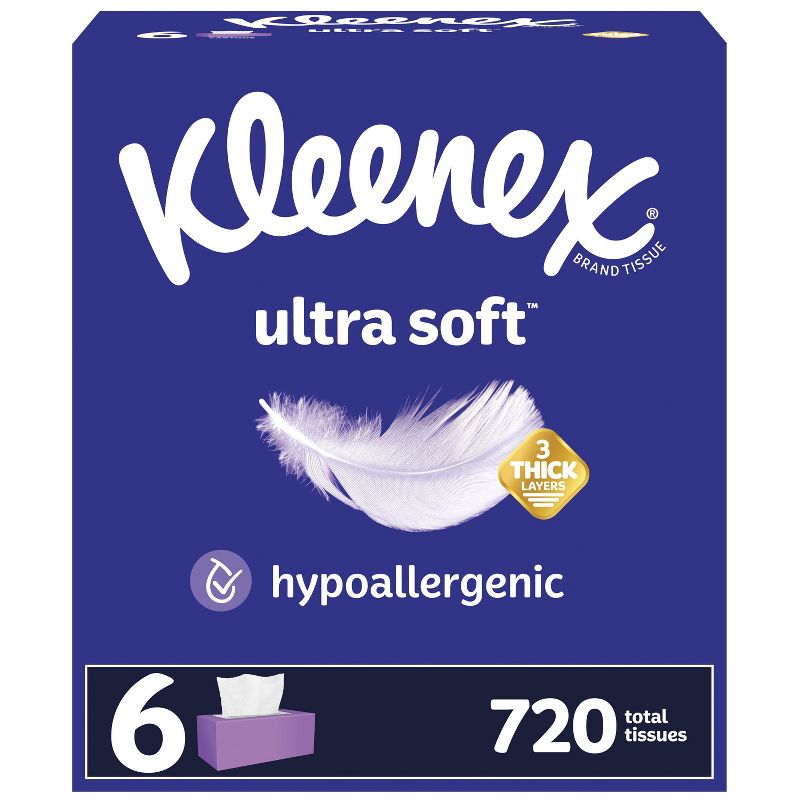 Kleenex Ultra Soft 3-Ply Facial Tissue, 1 of 16