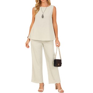 INSPIRE CHIC Women's Summer Outfits Sleeveless Round Neck Tank Top