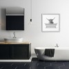 Stupell Industries Longhorn Highland Cow Bath Tub Framed Giclee Art, White, 24" x 24" - 3 of 4