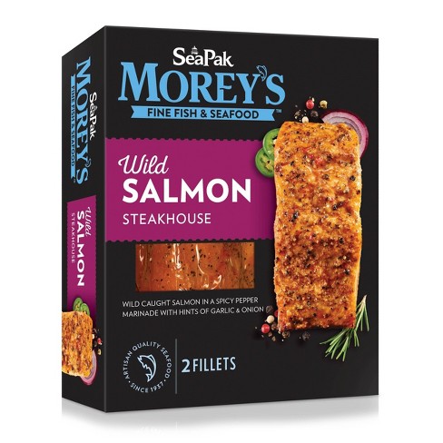 Morey's Sea Pak Wild Salmon Steakhouse - Frozen - 10oz - image 1 of 4