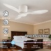 Wanze of Ocean 42 in. 3-Blade Indoor Ceiling Fan with Light and Remote, Dimmable, Reversible DC Motor - 3 of 4