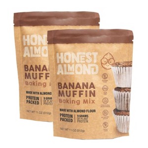 Honest Almond 11 oz Gluten Free Banana Muffin Baking Mix - Pack of 2 - 1 of 4