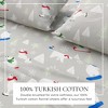 100% Cotton Christmas Flannel Sheet Set - Great Bay Home - 2 of 4