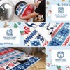 COZONY Christmas Holiday Themed Washable Non Slip Runner Rug for Hallway Kitchen Bedroom - 2 of 4