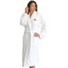 Linum Home Textiles "I Love You" Embroidered White Terry Bathrobe - Melange - Small/Medium - 2 of 4