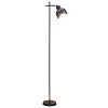 Simple Designs Sleek Essentials Basic Adjustable Floor Lamp Black - 2 of 4
