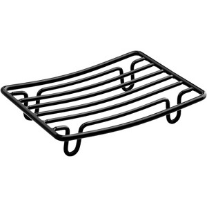 Aoibox Stainless Steel Bar Soap Dish Holder for Shower Bathroom, Rust Proof Self Draining, Modern Matte Black Design - 1 of 4