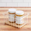 iDESIGN Wire and Paulownia Wood Kitchen Pantry and Cabinet Organizer Bin: Multicolored Storage, Wood & Metal, 10"x8"x5" - 3 of 4