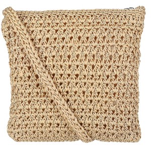 CTM Women's Crochet Crossbody Handbag - 1 of 4