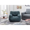 Airsurfer Soft Teddy Fabric Tufted Foam Bean Bag Chair With Teddy Fabric Green - 3 of 4