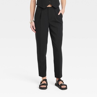 A NEW DAY Women's Trouser High Rise Relaxed Hip & Thigh Cropped