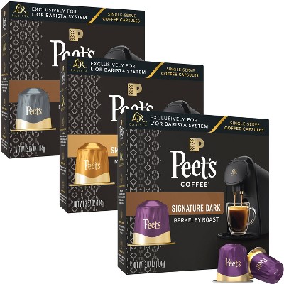 L'OR Coffee & Espresso Combo Pack with Peet's Coffee