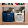Life Story 16 Quart Decorative Storage Basket, Large Plastic Home Organizer, Lightweight Versatile Tub with Built-In Handles, Black - 3 of 3