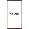 PosterPalooza | Panoramic Classic Modern Brown Frame - UV Acrylic, Foam Board Backing, Hanging Hardware - 2 of 4