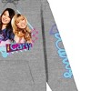 iCarly Sam and Carly Adult Heather Gray Graphic Hoodie - 3 of 4