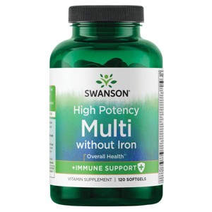 Swanson Multivitamin without iron, iron-free formula (120 softgels) - 1 of 4