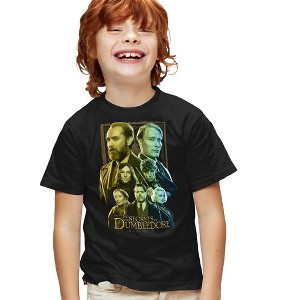 Boys' Short Sleeve Fantastic Beasts the Secrets Of Dumbledore Character Portraits T-Shirt - 1 of 4