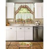 Kate Aurora Country Farmers Market Complete 3 Piece Kitchen Curtain Tier & Swag Valance Set - 24 in. Long - 3 of 3