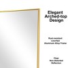 Vynxaria 65"×23.2" Aluminum alloy metal frame wall-mounted full-length mirror for porch,bathroom vanity mirror,floor-to-ceiling mirror,Gold - 4 of 4