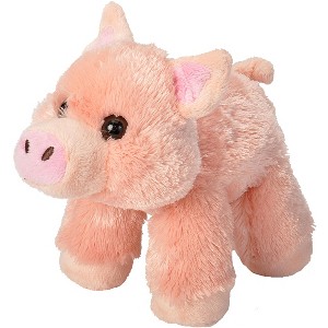 Wild Republic Hug'ems Pig Stuffed Animal, 7 Inches - 1 of 1