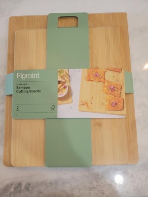 10x13 Reversible Bamboo Cutting Board Natural - Figmint™ : Target